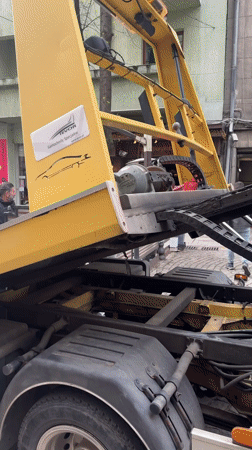 Tow truck deployment near Sofia metro station flower district