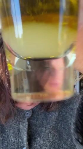 Morning wellness routine documented in Tunbridge Wells includes olive oil shots