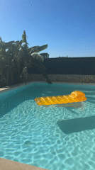 Lazy poolside morning in Albufeira, Portugal