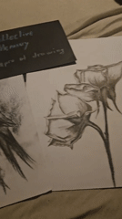 Artist documents drawings and takes selfies in Kostenets, Bulgaria