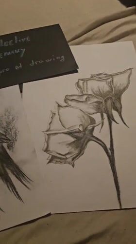 Artist documents drawings and takes selfies in Kostenets, Bulgaria