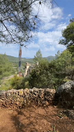 Athletes gather at Turkey's ghost village ruins during morning event