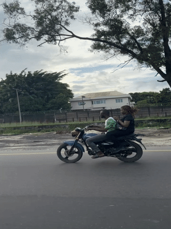 Routine traffic captured on Nigerian roads near Ojomu