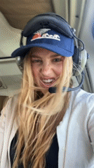 Woman in headset spotted in aircraft over Victoria Falls