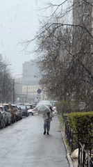 Spring snowfall brings umbrellas, ATM queues to Saint Petersburg