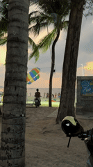 Evening beach life captured in Patong, Thailand