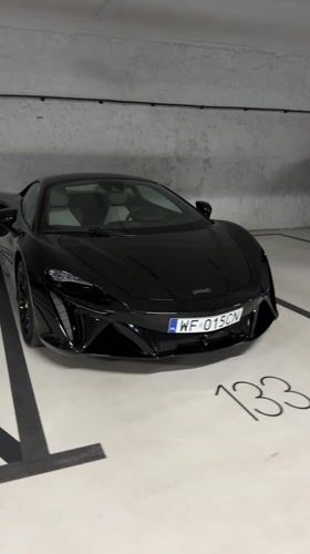 McLaren sports car spotted in Warsaw parking garage