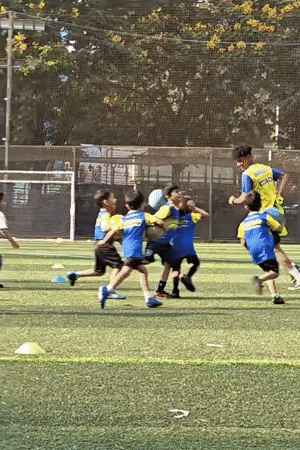 Youth soccer practice session observed in Mumbai