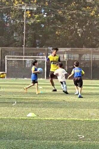 Youth soccer practice session observed in Mumbai