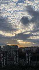 Ordinary afternoon moments documented across Russian city during golden hour