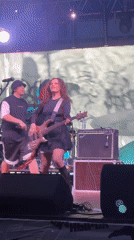 Outdoor concert draws dancing crowds in Большая Кивара, Russia