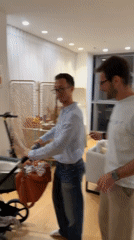 Social dinner gathering documented in Ramat Gan residence