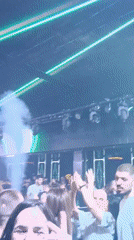 Nightclub performances and crowds captured in Plovdiv, Bulgaria