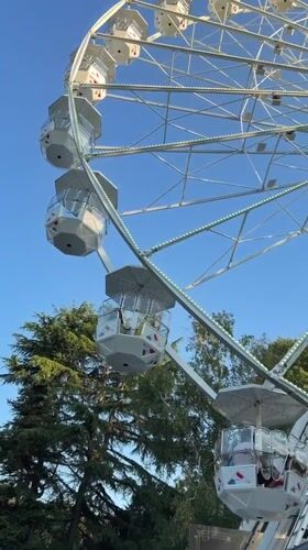 Burgas Sea Garden Ferris wheel, day to night