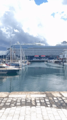 Cruise ship 'Mein Schiff Relax' docks in A Coruña harbor
