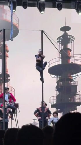 Steampunk circus performance draws crowds in Manavgat, Turkey