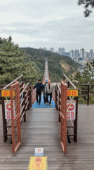 Morning coastal views and bridge crossing documented in Ulsan