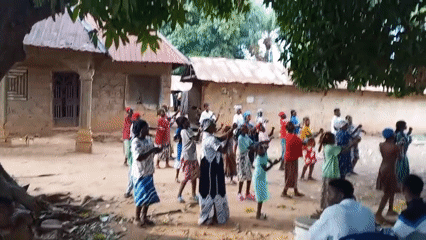 Community music and dance gathering in Akwanga, Nigeria
