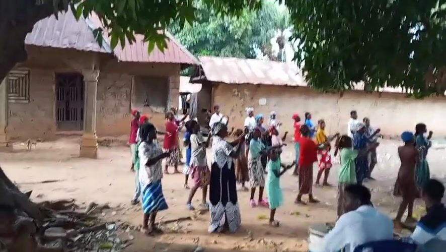 Community music and dance gathering in Akwanga, Nigeria