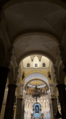 Cathedral interior and projection documented in Puebla, Mexico
