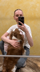 Woman documents family moments in Khimki selfie session