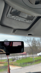 Driver captures rainy weather view from car in Targovishte