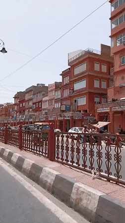 Morning tuk-tuk ride captured on Jaipur's pink streets