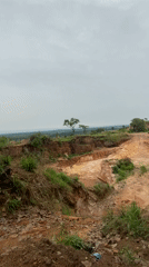 Video captures large gully or quarry depression in Amaseri landscape