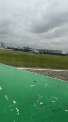 Aircraft taxis on runway at Tashkent airport
