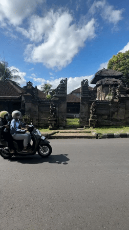 Morning street life documented in Tabanan, Indonesia