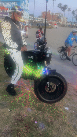 Late-night recreational activities captured across Los Angeles skate park area