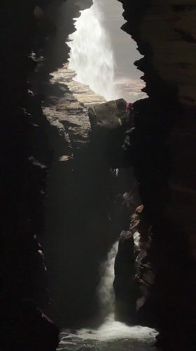 Tourist explores Pokhara caves and Hindu statues during morning visit