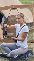 Outdoor wellness retreat unfolds over a full day in Izky, Ukraine