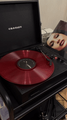 Vinyl listening session documented in Yerevan, Armenia
