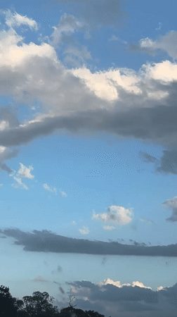 Cloudy evening sky documented in Nokomis, Florida