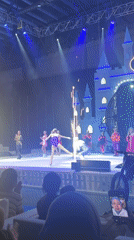 Ice circus in Makassar mixes skating and globe of death stunts