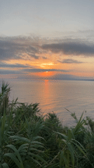Warm sunset over the Sicilian coast at Castellammare del Golfo