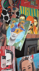 Personal collections documented in Noviy home: paintings and magnets