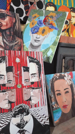Personal collections documented in Noviy home: paintings and magnets