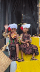 Traditional Balinese cultural performances observed near Bajra Sandhi Monument