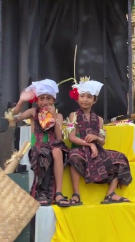 Traditional Balinese cultural performances observed near Bajra Sandhi Monument