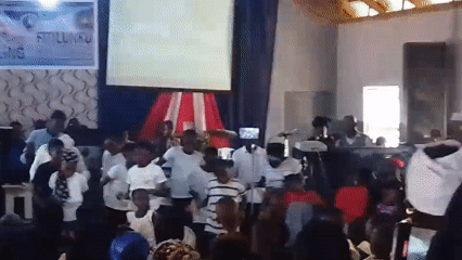 Community dance celebration at Nigerian church gathering