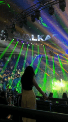 Live concert at a Yerevan arena under VALKAL signage