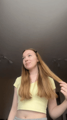 Woman documents morning routine with selfies in Chaikovsky apartment