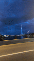 Fireworks Display Lights Up Saint Petersburg Night Sky