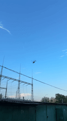 Helicopter spotted flying over Moscow residential area
