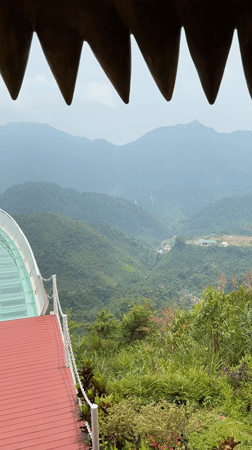 Tourist captures glass skywalk experience in Đà Nẵng mountains