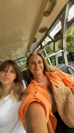 Safari vehicle tour through bamboo forest in Wuxing District