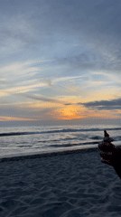 Evening beach scenes captured by witnesses in Iquique, Chile