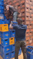 Beverage delivery operations underway in Bukuru distribution yard